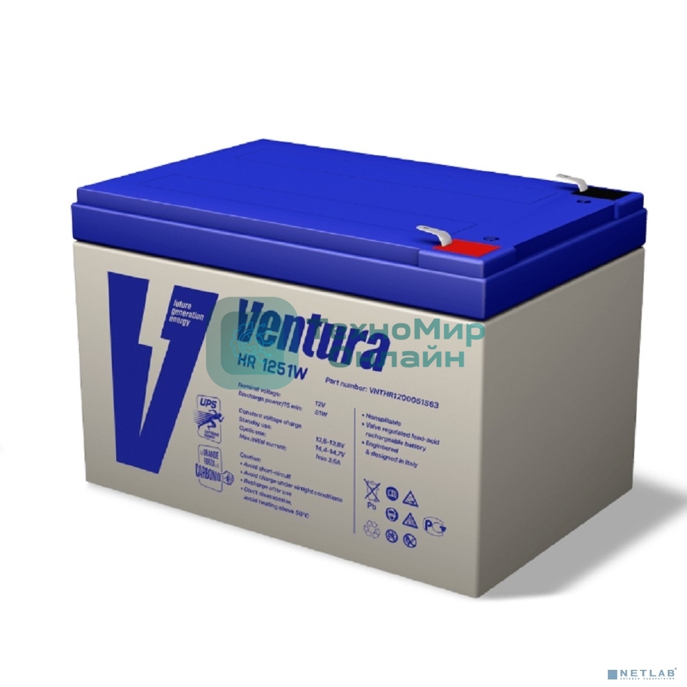 Аккумулятор Ventura HR1251W 12V 12Ah