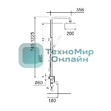 SUS124-009DK Душевая система, ø40