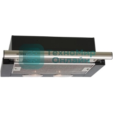 Вытяжка встраиваемая Elikor Интегра 50П-400-В2Л черный/нержавеющая сталь, 50 см, 400 куб. м/ч, 55 дБ