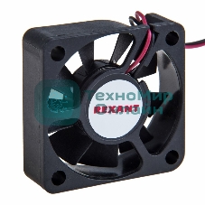 Вентилятор для корпуса Rexant RХ 4010MS 12VDC черный, 40 мм, 4800 об/мин, 20 дБ, 2 pin