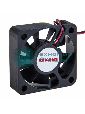 Вентилятор для корпуса Rexant RХ 4010MS 12VDC черный, 40 мм, 4800 об/мин, 20 дБ, 2 pin