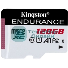 Флеш карта microSD 128Gb Kingston microSDНC Class 10 A1 UHS-I Endurance 95R/45W Card Only