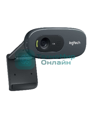 Веб-камера Logitech C270 HD 1280x720, 30 кадр/с, USB Type-A, микрофон (шумоподавление), автоосвещение, универсальное крепление