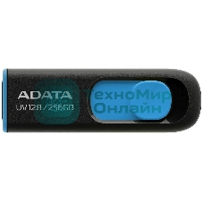 Флешка USB ADATA AUV128 (AUV128-256G-RBE), 256Gb, USB 3.0, R/W 100/30, черный/синий