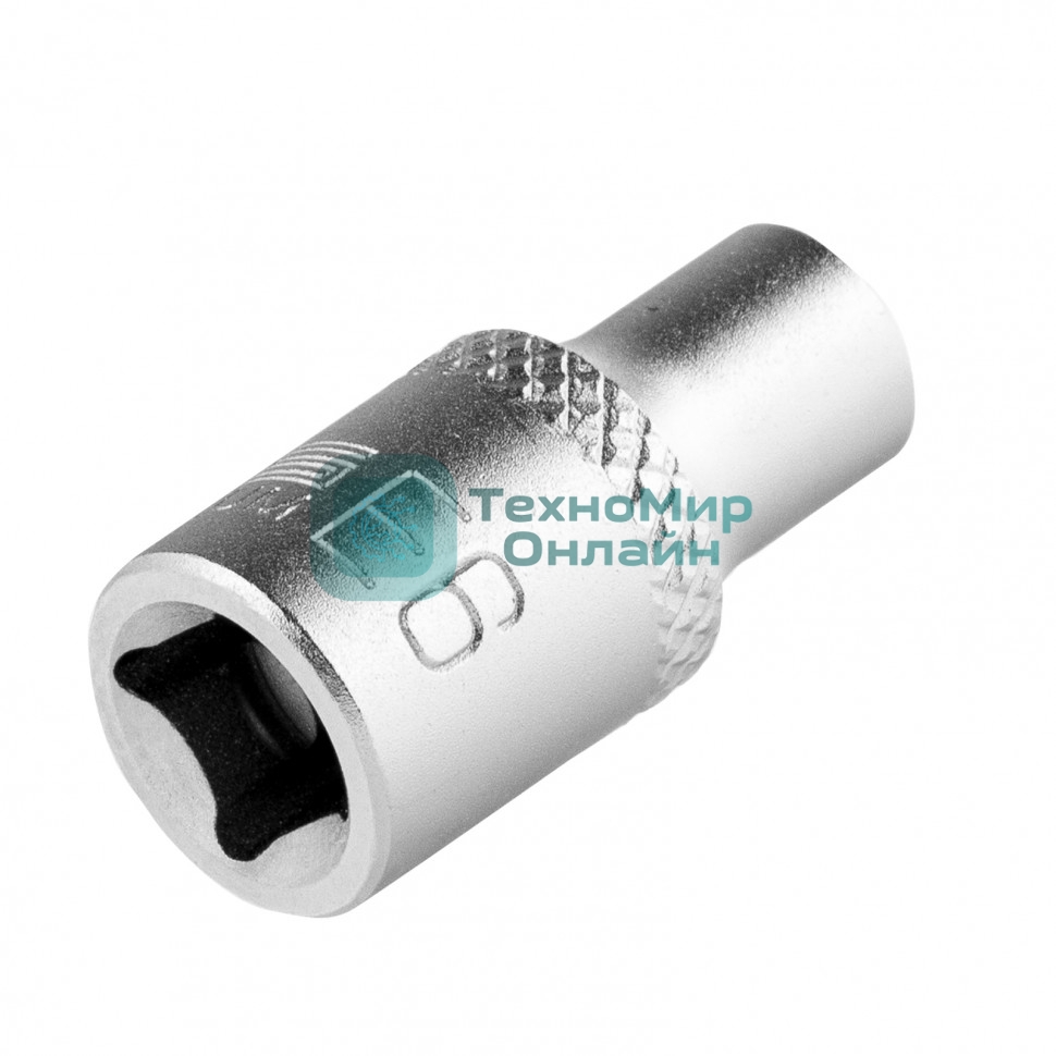 Головка торцевая Stels 1/4, Е6, CrV