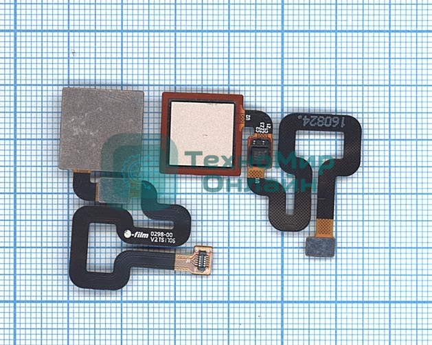 Шлейф со сканером отпечатка пальца для Xiaomi Redmi 4 Pro золотой