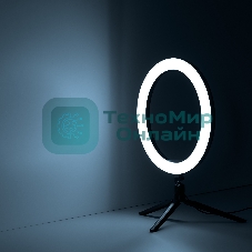 Светильник кольцевой Gauss 15W 800lm 3000-6500K 5V USB IP20 300x23мм черный дим пульт е LED