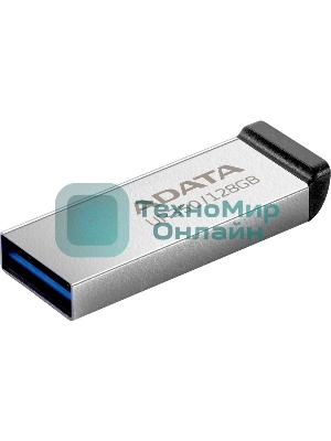 Флешка USB ADATA UR350 (UR350-128G-RSR/BK), 128Gb, USB 3.2, R/W 100/15, серебристый/черный