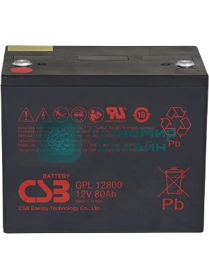 Батарея CSB GPL-12800 (12V, 80Ah) для UPS