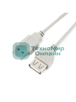 Кабель удлинит. USB2.0 Gembird/Cablexpert CC-USB2-AMAF-6-N серый (1.8м, AM/AF, пакет) (CC-USB2-AMAF-6-N)