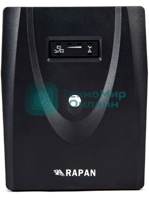 Источник бесперебойного питания RAPAN-UPS 2000 220В 2000В.А/1200Вт меандр АКБ 2х7А.ч интерактивный Бастион 735