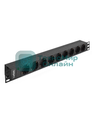 Блок розеток горизонтальный ExeGate ServerPro PDU-19H907 Al-9S-C20, 19