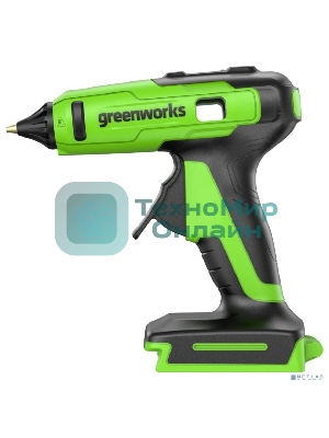 Пистолет клеевой аккумуляторный GreenWorks G24GLG, 24V, 11 мм, без АКБ и ЗУ (3502207)