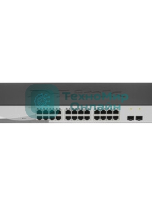 Коммутатор D-Link DGS-1210-26/F, 24×1 Гбит/с + 2×1 Гбит/с SFP, настраиваемый