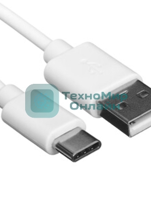 Кабель USB-Type-C Rexant 2A/PVC/белый/1м