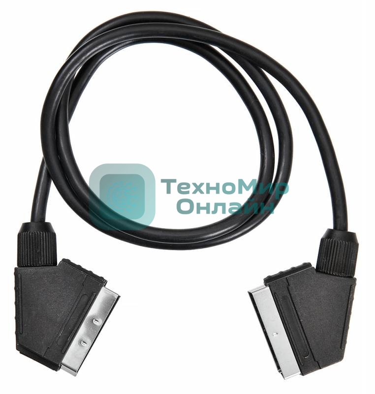 Кабель соединительный аудио-видео Buro SCART (m)/SCART (m) 1м. черный