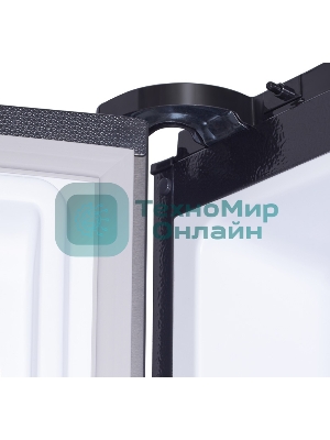 Холодильник Hyundai CS5003F черная сталь двухкамерный 331/165л морозилка сбоку, No Frost, Side by Side