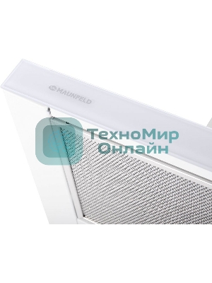 Вытяжка встраиваемая Maunfeld Ouse Touch Glass 60 белый, 60 см, 750 куб. м/ч, 48 дБ