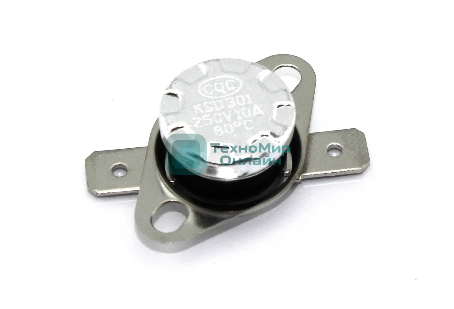 Термостат биметаллический KSD301 10А/80 С нормально замкнутый
