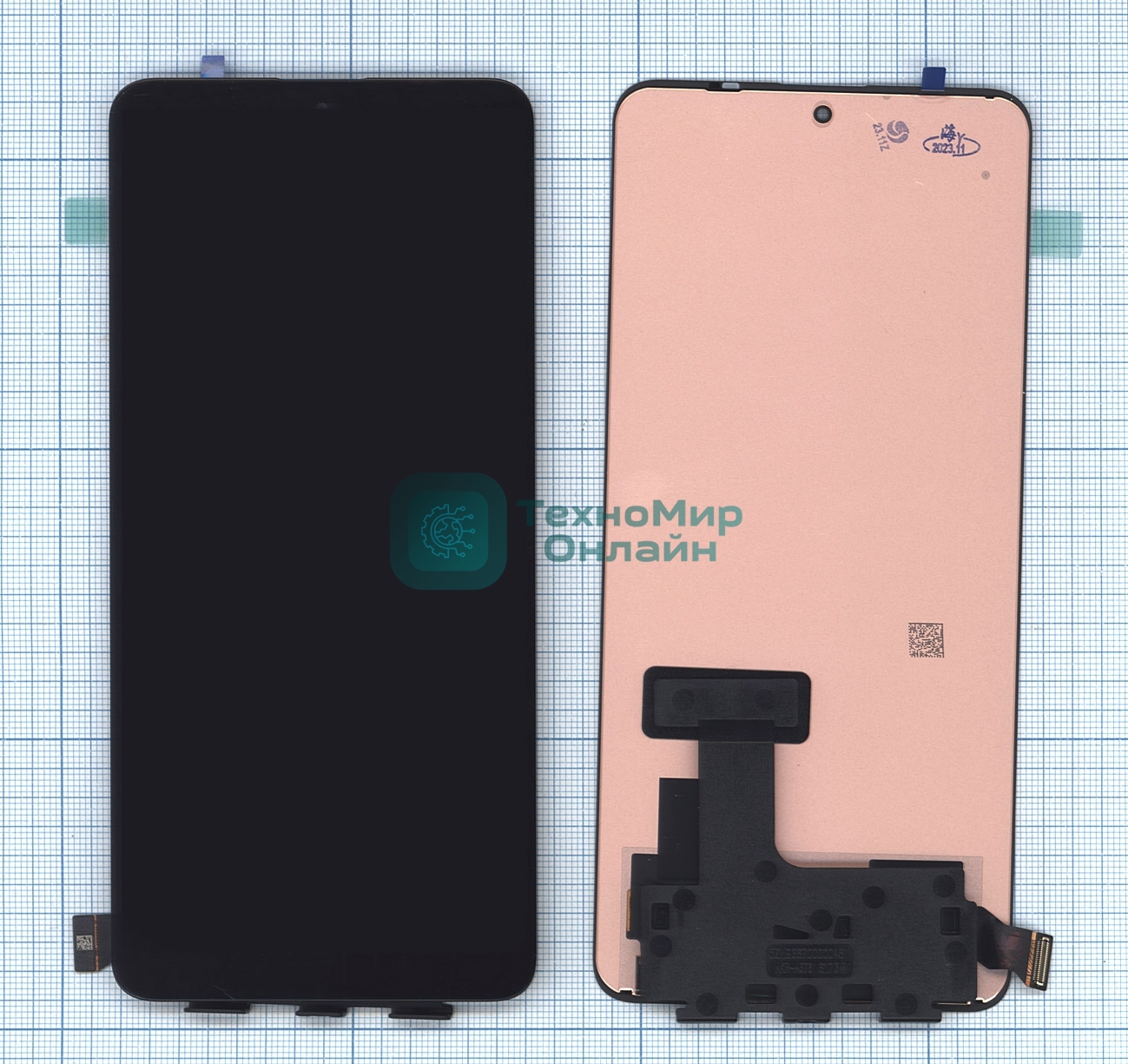 Дисплей для Xiaomi Redmi K60, Redmi K60 Pro в сборе с тачскрином (OLED) черный