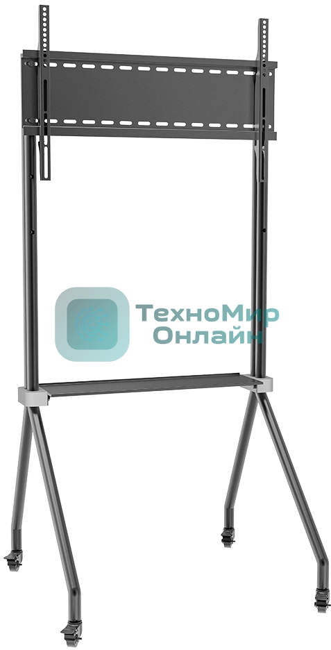 Мобильная стойка напольная Kromax OMEGA-13 черный, 1 шт/уп, Мобильная стойка напольная для TV 32