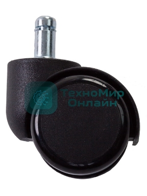 Набор колес Бюрократ CastorSet3850/PU черный, для паркета/ламината
