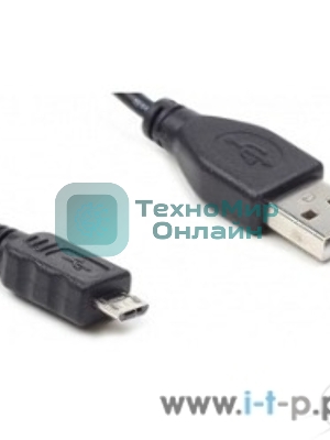 Кабель USB2.0 Pro Cablexpert CC-mUSB2-AMBM-1M, AM/microBM 5P, 1м, экран, черный, пакет
