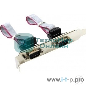 Планка портов в корпус 2xCOM DB9 Male, Orient C088 oem