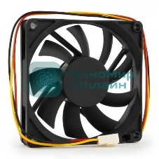 Вентилятор для корпуса Gembird черный, 80 мм, 2600 об/мин, 27 дБ, 3 pin
