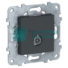 Механизм розетки TV UNICA NEW одиноч. антрацит SchE NU546254