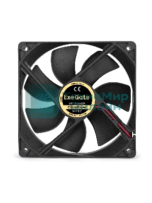 Вентилятор для корпуса ExeGate ExtraPower EP12025S2P черный, 120 мм, 1800 об/мин, 28 дБ, 2 pin