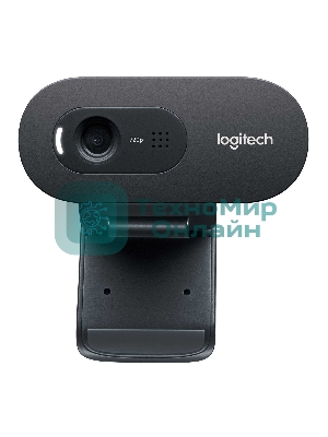 Веб-камера Logitech C270 HD 1280x720, 30 кадр/с, USB Type-A, микрофон (шумоподавление), автоосвещение, универсальное крепление