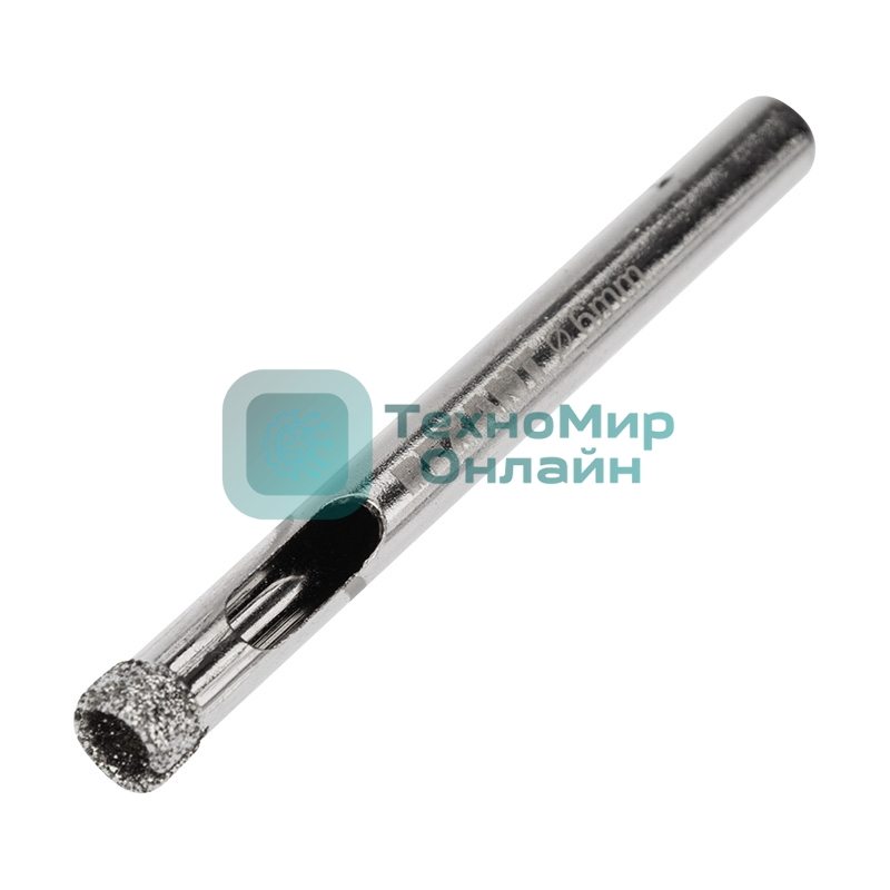 Сверло алмазное Kranz 6 мм, по керамике и стеклу