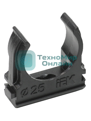 Держатель с защелкой CF25 IEK черный CTA10D-CF25-K02-100