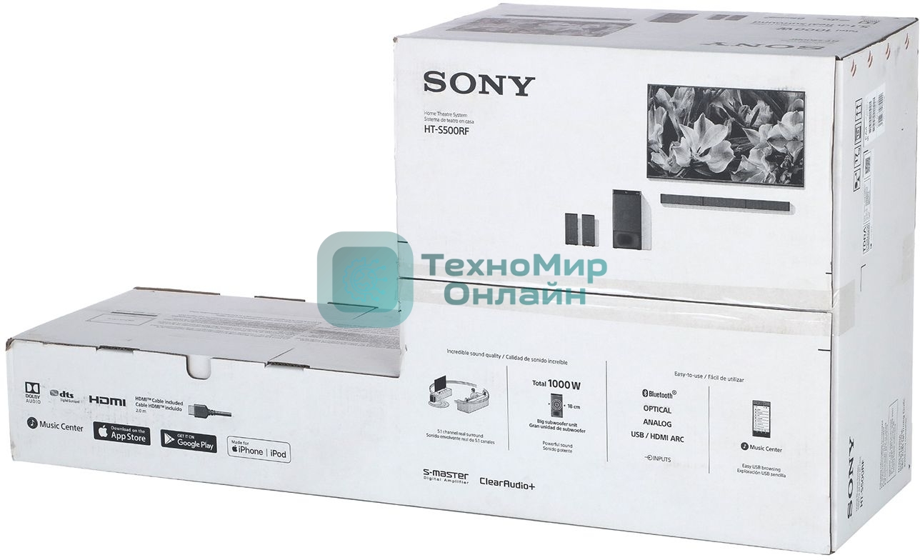 Саундбар Sony HT-S500RF 5.1 760Вт+240Вт черный