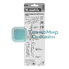 Ножницы по металлу Matrix, 250 мм, левый рез,сталь CRMO,двухкомпонентные рукоятки, PRO