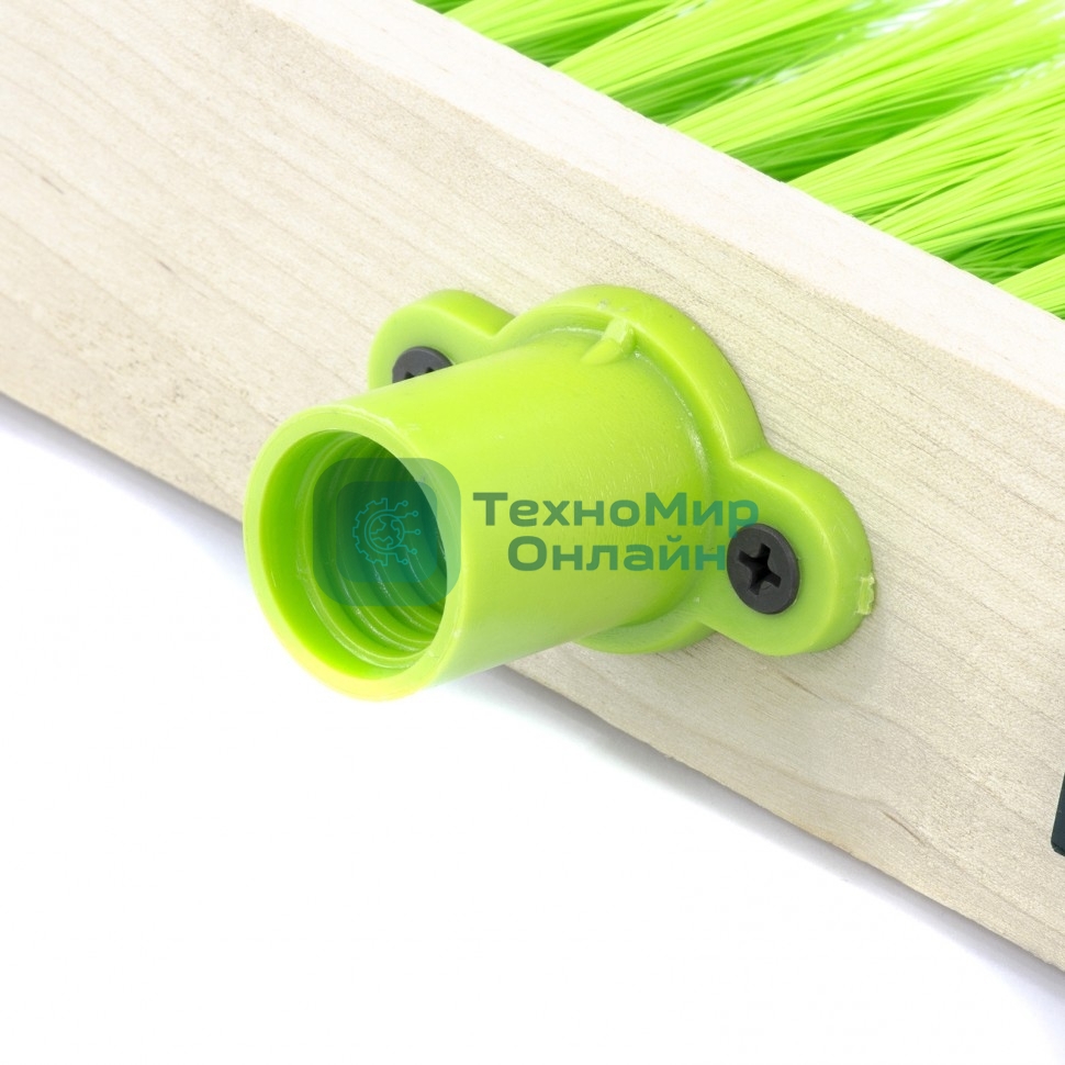 Щетка деревянная Сибртех для подметания пола, 280 мм 5 рядов, прямая тулейка с резьбой