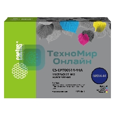 Чернила Cactus CS-EPT00S14-44A голубой/пурпурный/желтый/черный набор 4x70мл для Epson L1110 Ecotank/L3100/L3101/L3110/L3150/L3151