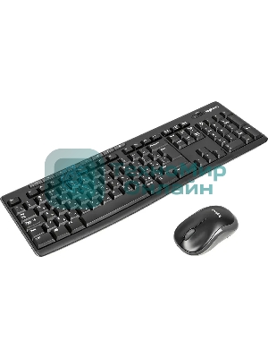 Комплект клавиатура+мышь Logitech MK270 беспроводной, USB, 1000 DPI, чёрный