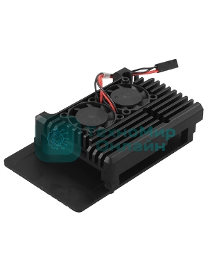 Корпус ACD RA503 Aluminum Case with Double Fans for Raspberry Pi 4B, черный