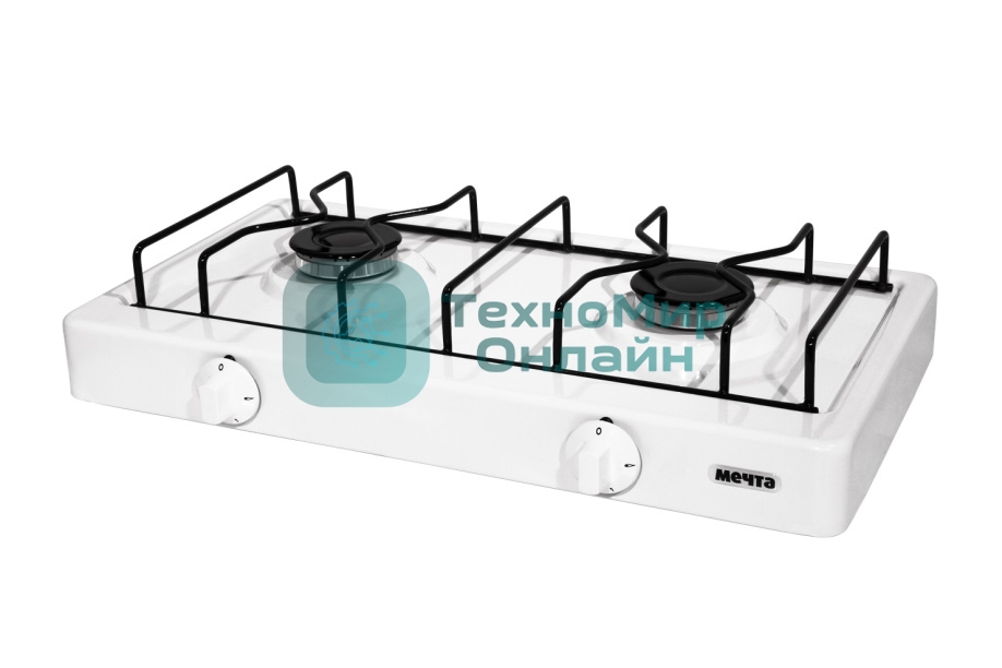 Газовая плита Мечта 200М белая (ШхГхВ) 50х28,5х11,5 см. 2 газовые горелки. Имеет надежное и долговечное стеклоэмалевое покрытие, которое легко чистится и долго сохраняет отличный внешний вид. Краны регулирования мощности пламени горелок оснащены функцией 