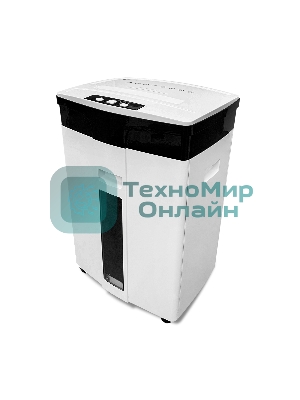 Шредер ГЕЛЕОС УМ28-5, DIN P-5 (5 ур-нь секр.), 28 литров, фрагмент 1,9х12мм, 13-14 лист (70г/м2), CD/пл.карты/скрепки/скобы,