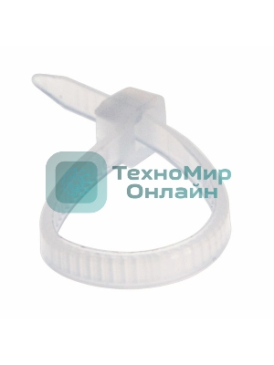 Хомут-стяжка кабельная нейлоновая Rexant 100x3,6 мм, белая, упаковка 100 шт.