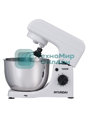 Миксер планетарный Hyundai HYM-S4451 1000 Вт, белый/черный