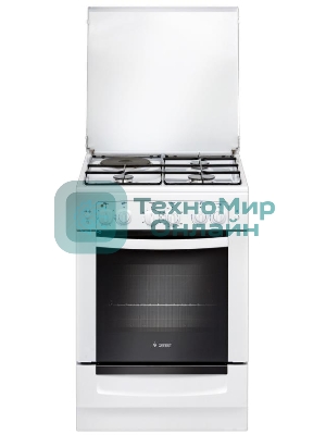 Плита комбинированная Gefest ПГЭ 6110-02 0300 белый, конфорок 3 газовых и 1 электрическая, духовка 52 л, 60 см x 85 см x 60 см