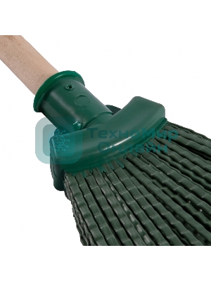 Метла Сибртех полипропиленовая 295 х 255 мм веерная, с черенком