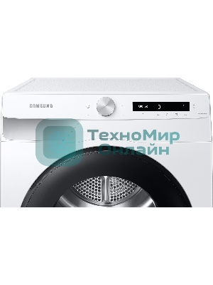 Сушильная машина Samsung DV90T5240AW/LP белый, 9 кг, сушка - тепловой насос, программ - 14, 60 x 85 x 65 см