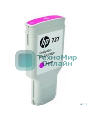 Картридж струйный HP 727 F9J77A пурпурный для HP DJ T1500/T1530/T2500/T2530/T920/T930 (300мл)