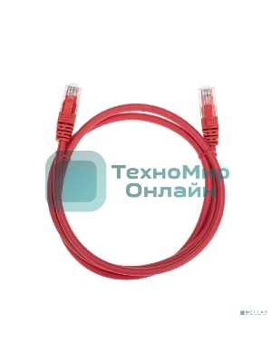Патч-корд U/UTP Rexant cat.6, RJ45-RJ45, неэкранированный, 26AWG, LSZH, красный, 1 м