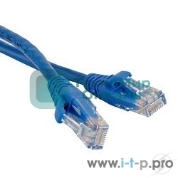 Патч-корд Hyperline U/UTP, Cat.6, LSZH, 0.5 м, синий PC-LPM-UTP-RJ45-RJ45-C6-0.5M-LSZH-BL